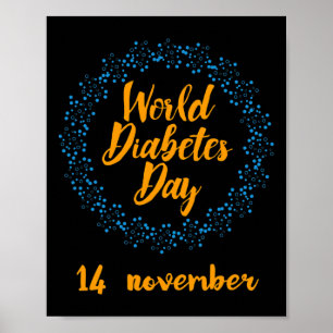 Welttag der Diabetes Poster