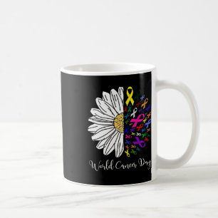 Welttag der Krebsbekämpfung Krebsmonat Unterstütze Kaffeetasse