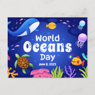 Welttag der Ozeane 8. Juni 2023 Postkarte