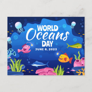 Welttag der Ozeane 8. Juni 2023 Untermeer Postkarte