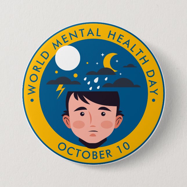 Welttag der psychischen Gesundheit, Mensch Button (Vorderseite)