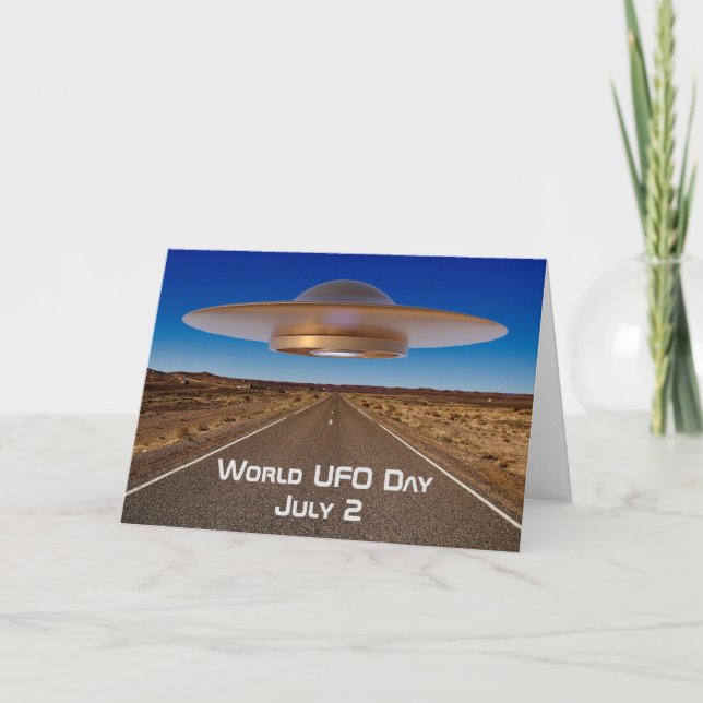 Welttag der UFO Karte (Vorderseite)