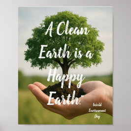 Welttag der Umwelt Poster
