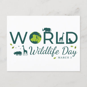 Welttag der Wildtiere Postkarte