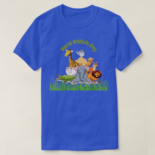 Welttag der Wildtiere  T-Shirt (Design vorne)