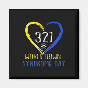 Welttag des Down-Syndroms Liebe 3 Magnet