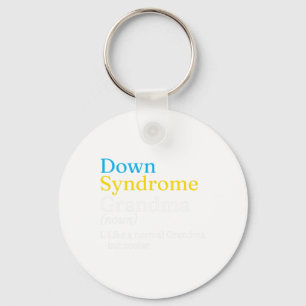 Welttag des Down-Syndroms, um gegen Krebsideen nac Schlüsselanhänger