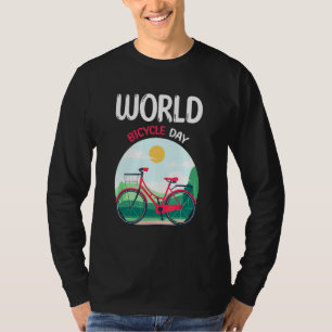 Welttag des Fahrrads Vereinte Nationen 1. Juni T-Shirt