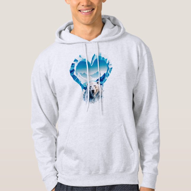 Welttag für Gletscher  Hoodie (Vorderseite)