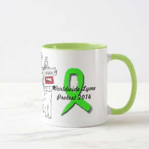 Welttasse zum Lyme-Protest Tasse