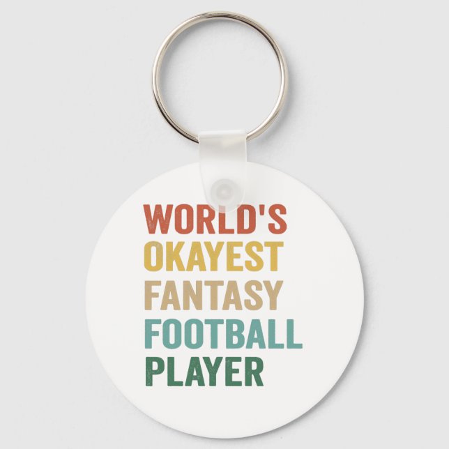 Welttreue Fantasy Football Spieler Funny Gift Schlüsselanhänger (Vorderseite)