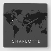Weltuhr kundenspezifisch moderne US-City-Time-Zone
