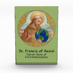 Weltumwelttag und St. Francis von Assisi Fotoblock