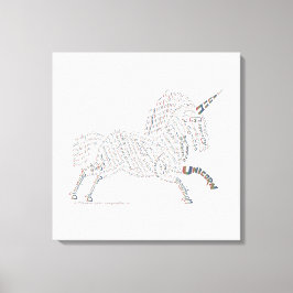 Weltunicorn-Leinwand-Druck Leinwanddruck