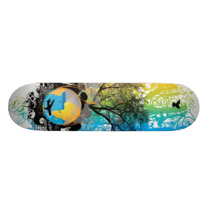 Weltvektorplattform Skateboard