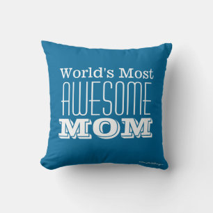 Weltweit AWESOMESTE MOM-Textdesign Kissen