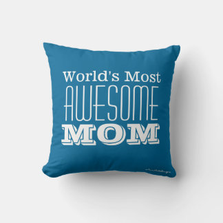 Weltweit AWESOMESTE MOM-Textdesign Kissen
