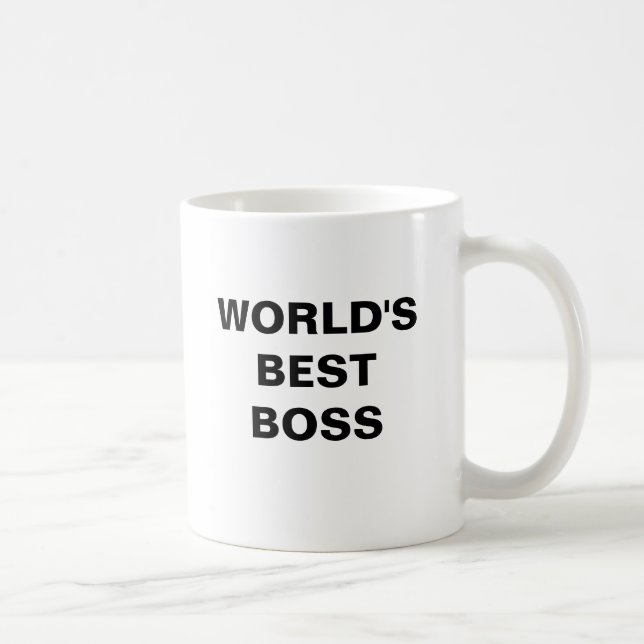 WELTWEIT BESTE BOSS-Tasse Kaffeetasse (Rechts)