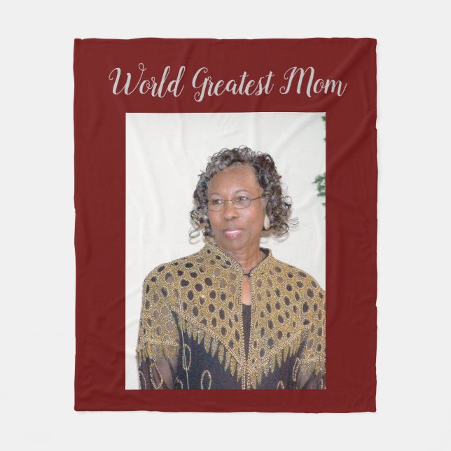 Weltweit Beste Mama Fleecedecke (Vorderseite)