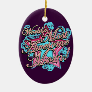 Weltweit beste Mama Keramik Ornament
