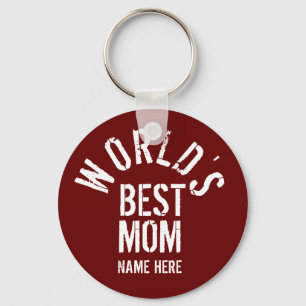 WELTWEIT BESTE MAMA PERSONALISIEREN SCHLÜSSELANHÄN SCHLÜSSELANHÄNGER