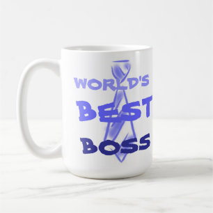 Weltweit bester Arbeitgeber im Chefbüro Kaffeetasse