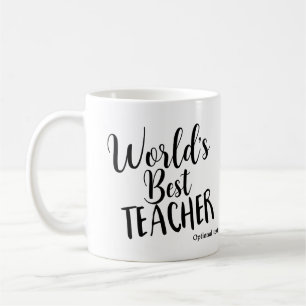 WELTWEIT BESTER LEHRER Geburtstag Personalisiert C Kaffeetasse