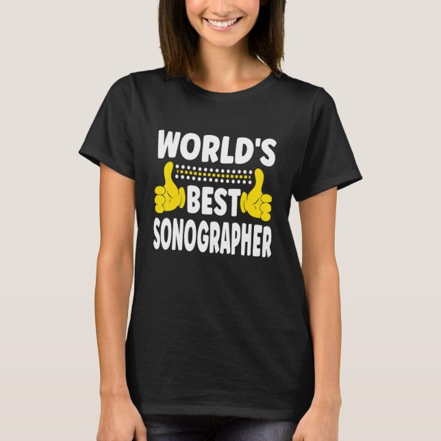 Weltweit bester Sonograf-Job-Titel T-Shirt (Vorderseite)