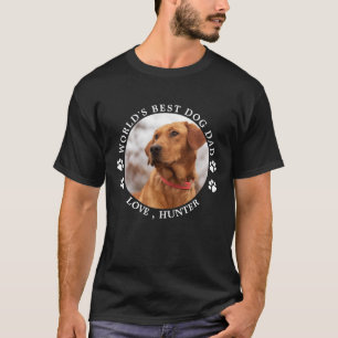 Weltweit bester Vater-Pfoten druckt kundenspezifis T-Shirt