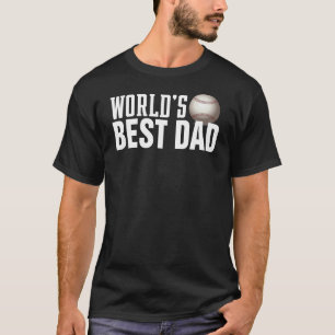 Weltweit bester Vater Typografie-Baseball  Shirt