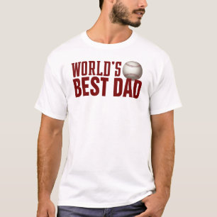 Weltweit bester Vater Typografie-Baseball  Shirt