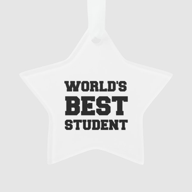 WELTWEIT BESTES STUDENT ORNAMENT (Vorderseite)