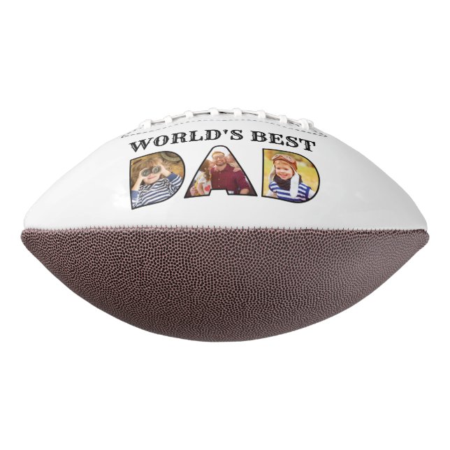 Weltweit bestes Vater-Zitat 3 - FotoCollage Football (Gedreht 270)