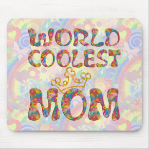 Weltweit Coolste Mama BLUME POWER Mousepad