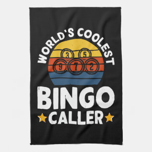 Weltweit coolster Bingo-Ansager Geschirrtuch