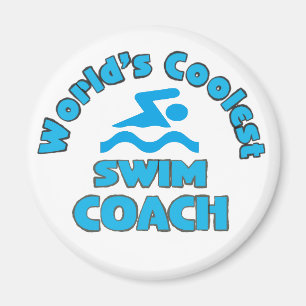 Weltweit Coolster Swim-Coach - Kühlschrankmagnet