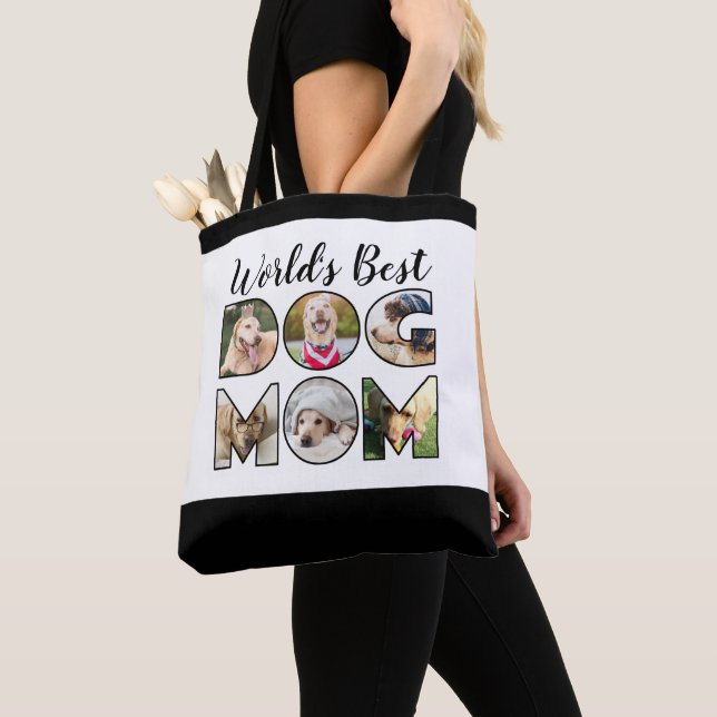 Weltweit das beste Dog-Mama-Zitat Modernes 6-Foto- Tasche (Von Nahem)