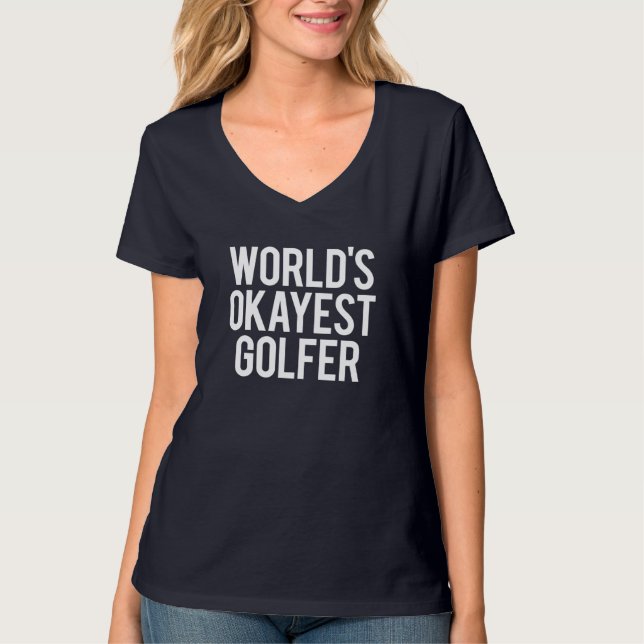 Weltweit das beste Golfer-Spaß-Geschenk T-Shirt (Vorderseite)