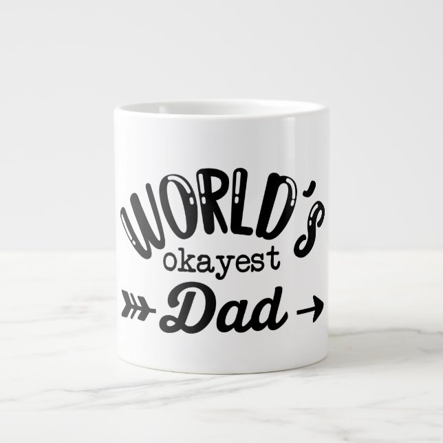 Weltweit das beste Papa-Geschenk für Vater Jumbo-Tasse (Vorderseite)