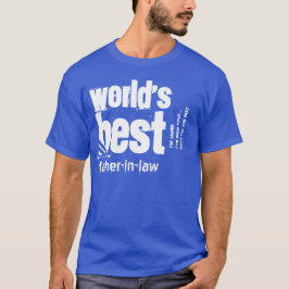 Weltweit das beste Pater-in-Law Custom Sentiment V T-Shirt