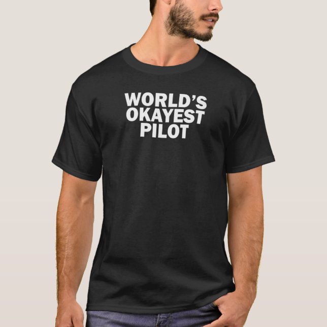 Weltweit das beste Pilotprogramm, der lustige Pilo T-Shirt (Vorderseite)