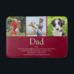 Weltweit das beste Vater Pater Definition Foto Bur Badematte<br><div class="desc">Personalisieren Sie die 3 Fotos und Definition für Ihren besonderen Vater, Vater, Papa oder Papa zu erstellen ein einzigartiges Geschenk für den Vater, Geburtstag, Weihnachten oder jeden Tag, will Sie zu zeigen, wie viel er zu Ihnen bedeutet. Ein perfekter Weg, um ihm zu zeigen, wie phantastisch er ist jeden Tag....</div>