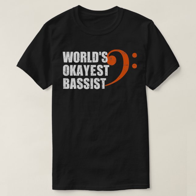 Weltweit der beste Bassist  T-Shirt (Design vorne)