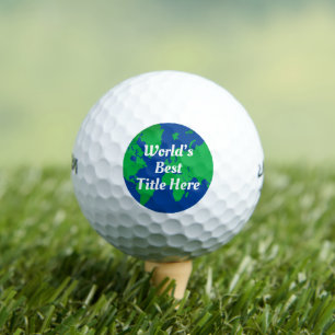 Weltweit der beste Berufliche Job Titel World Glob Golfball