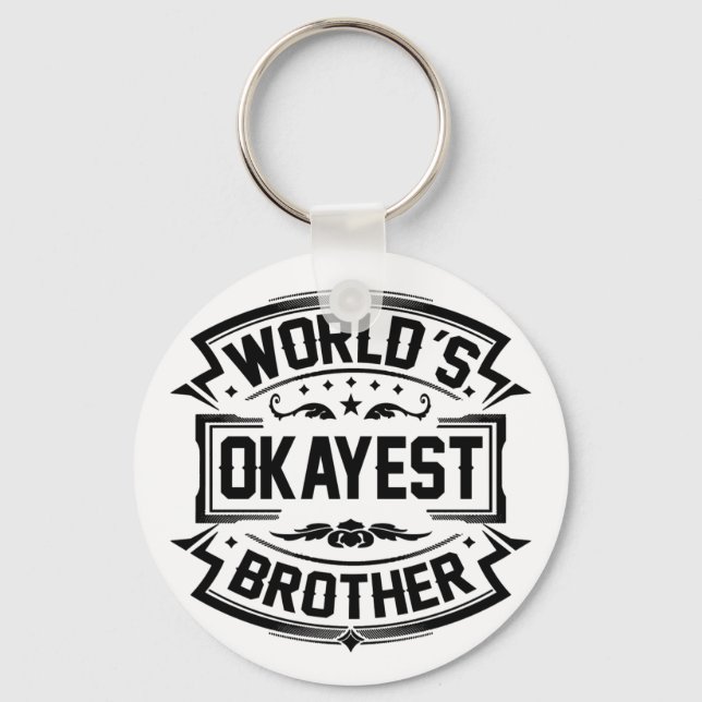 Weltweit der beste Bruder Schlüsselanhänger (Vorderseite)