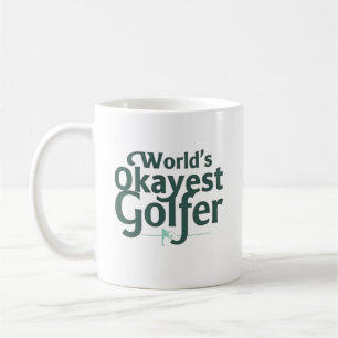 Weltweit der beste Golfer   Funny Golf Kaffeetasse