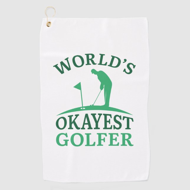 Weltweit der beste Golfer Golfhandtuch (Vorderseite)