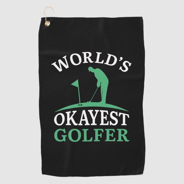 Weltweit der beste Golfer Golfhandtuch (Vorderseite)