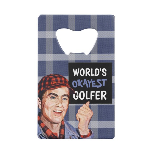 Weltweit der beste Golfer - Phil Geldbeutel Flaschenöffner (Vorderseite)