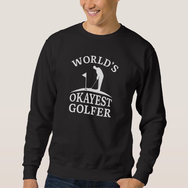 Weltweit der beste Golfer Sweatshirt (Vorderseite)